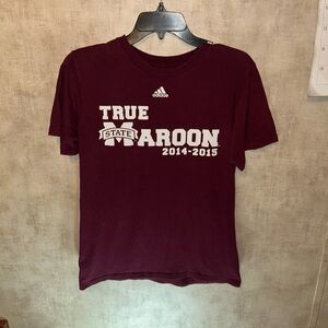 Adidas Burgundy Graphic Tee